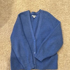 Blue knit sweater